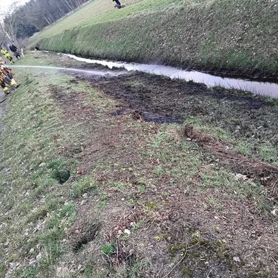 FW-OLL: Böschungsbrand im Moorgebiet