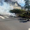 FW-PL: Ortsteil Stadtmitte - Motorroller brennt komplett aus.