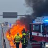 FW-NE: Pkw-Brand auf der Fleher Brücke | Keine Verletzten