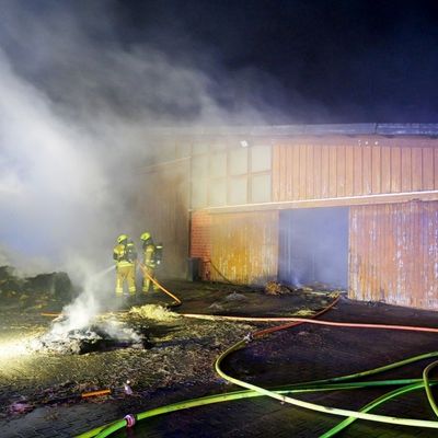 FW Paderborn: Brand in einem Pferdestall auf einem landwirtschaftlichen Anwesen