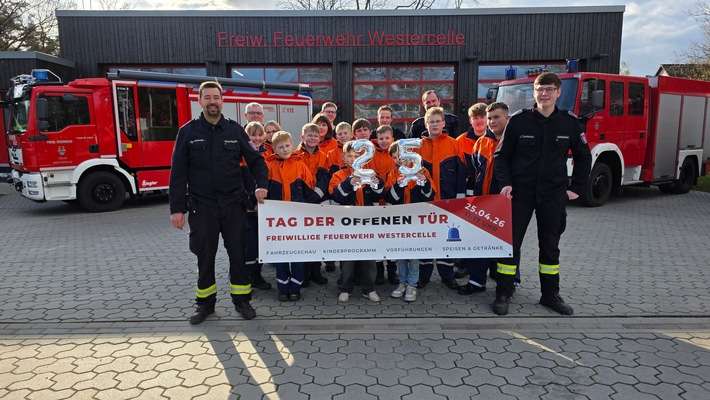 FW Celle: Tag der offenen Tür bei der Ortsfeuerwehr Westercelle am 25. April - Ein Fest für die ganze Familie