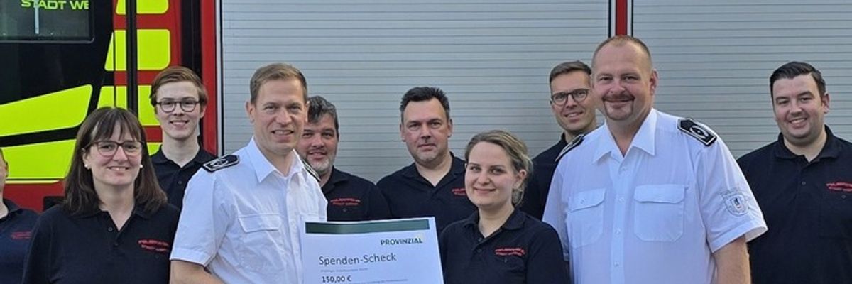 FW-WRN: Spendenübergabe beim ersten Elternabend der Kinderfeuerwehr Werne