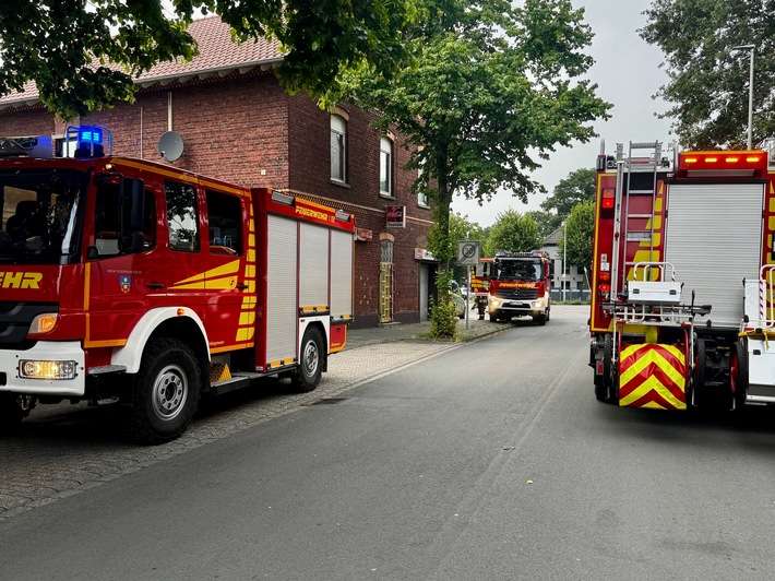 FW Hünxe: Gasaustritt an der Hünxer Straße