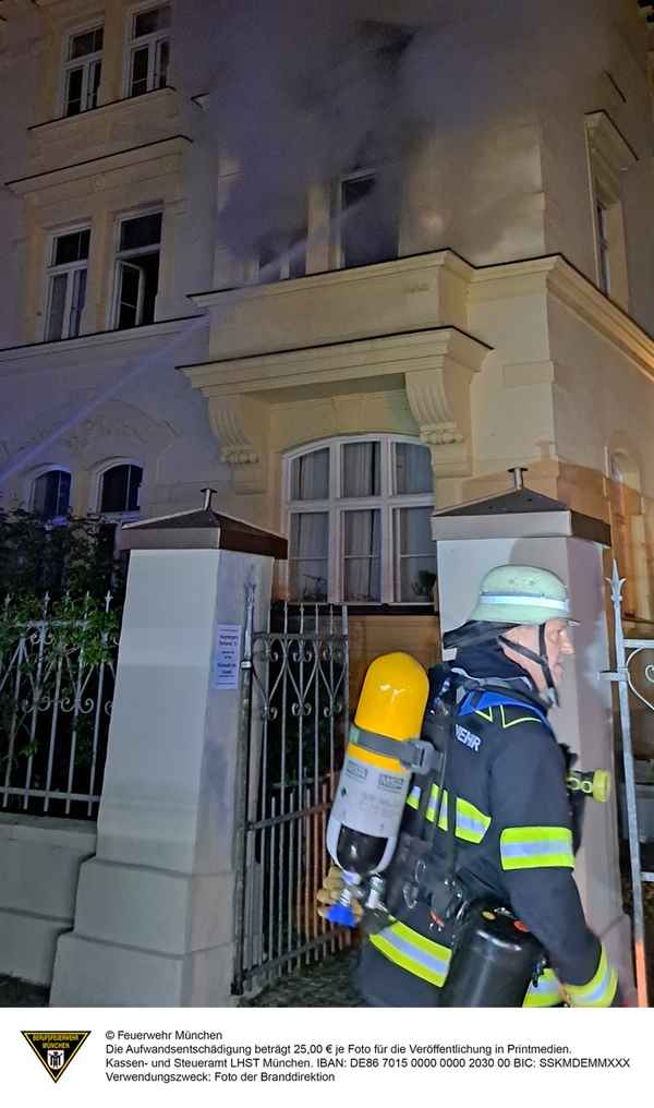 FW-M: Schlafzimmer in Brand (Nymphenburg)