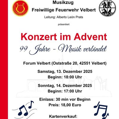 FW-Velbert: Der Musikzug der Feuerwehr Velbert auf Klangreise: Von Langenlonsheim bis ins Forum Velbert