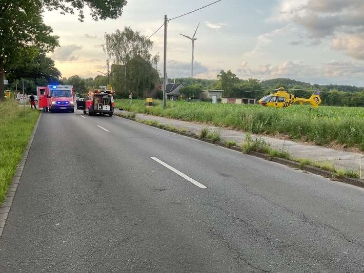 FW-DO: Verkehrsunfall zwischen einem Motorroller und einem PKW