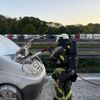 FW Hünxe: Pkw-Brand auf Rastplatz an der BAB 3