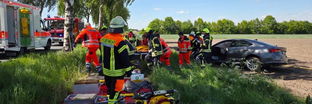 FW-ROW: Medizinisches Gerät erschreckt Fahrer
