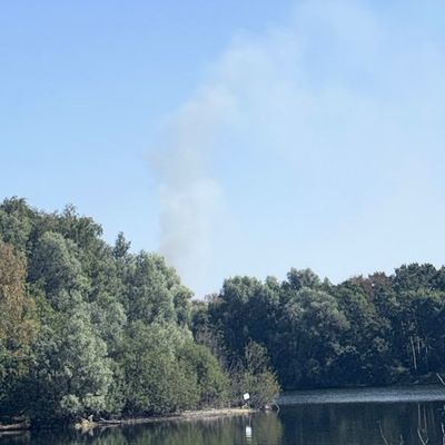FW Hünxe: Waldbrand in Hünxe