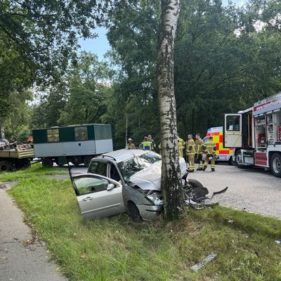 FW-SE: Schwerer Verkehrsunfall mit LKW und zwei PKW auf der B206 Höhe Bad Bramstedt