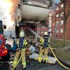 FW Bremerhaven: Brand eines Müllfahrzeugs in Geestemünde