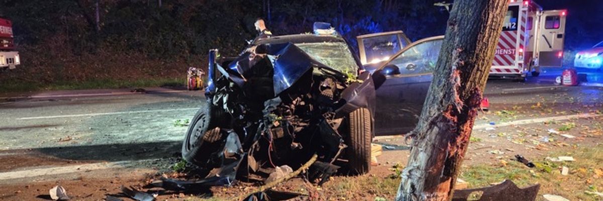 FW-AR: Rettungshubschrauber im Einsatz- Verkehrsunfall in der Nacht zu Samstag