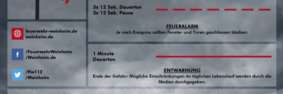 FW Weinheim: Sirenenprobe liefert wertvolle Erkenntnisse für die weitere Planung in Weinheim