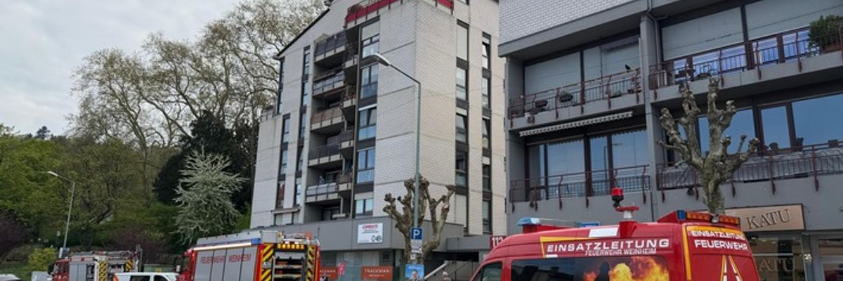 FW Weinheim: Feuerwehr Weinheim im Einsatz bei Wasserschaden in der Grundelbachstraße