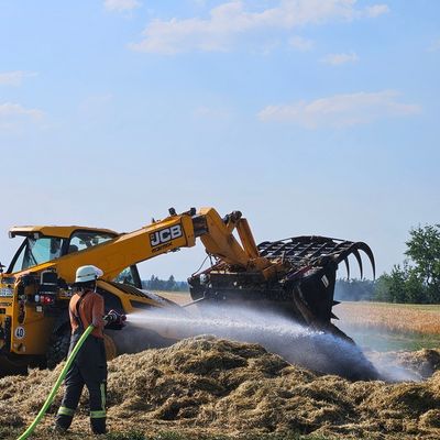 KFV Sigmaringen: B5 Brand Ökonomiegebäude in Rulfingen