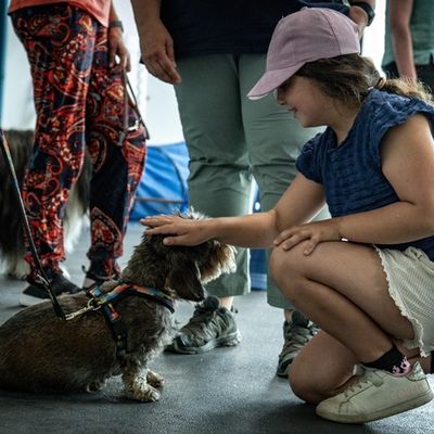 FW-AR: Vierbeiniger Besuch begeistert die Kinderfeuerwehr Bruchhausen-Niedereimer