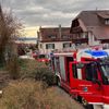 KFV Bodenseekreis: Schuppen im Vollbrand am Funkensonntag
