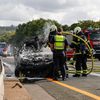 FW-MK: PKW Brand auf der Autobahn sorgt für Lange Staus