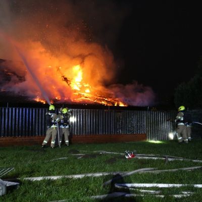 FW Gronau: Scheunenbrand in Epe - eine Unruhige Silvesternacht für die Feuerwehr Gronau