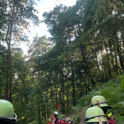 FW-DO: Schwer verletzter Mountainbiker aus unwegsamem Waldgelände gerettet