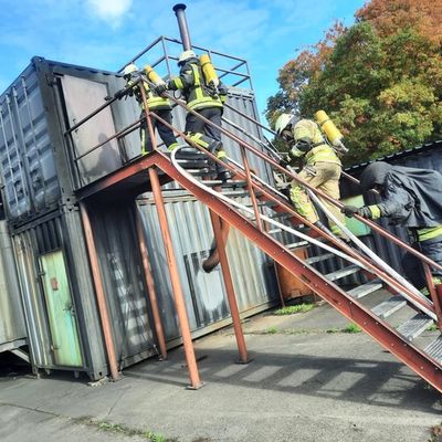 Feuerwehr Kalkar: Zusätzliches Atemschutztraining für die Kalkarer Feuerwehr