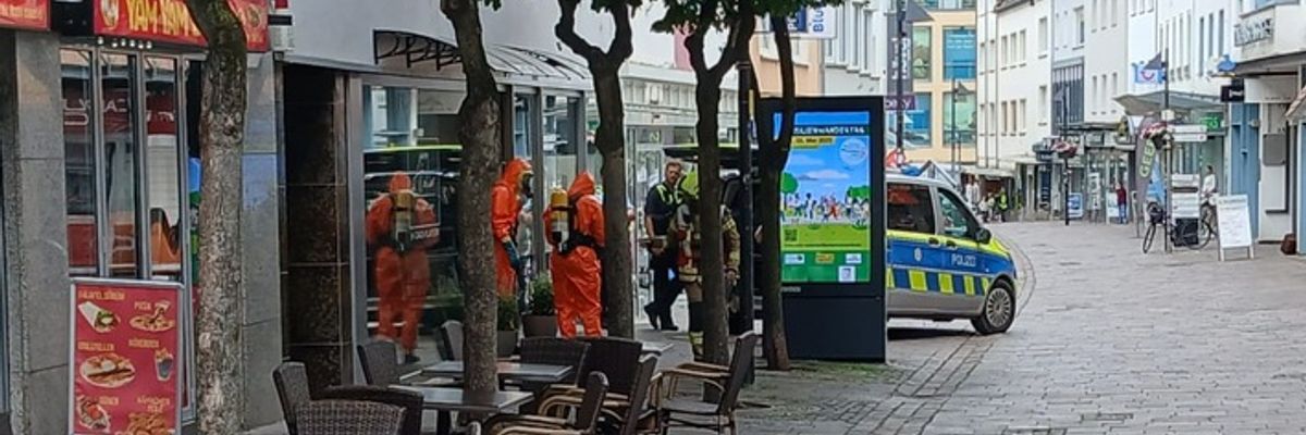 FW Paderborn: Pulverfund in der Paderborner Innenstadt