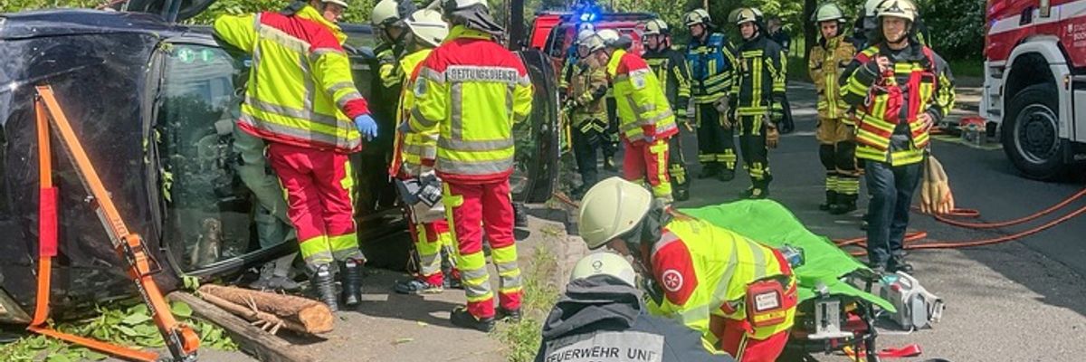 FW-BO: Verkehrsunfall in Günnigfeld mit zwei verletzten Personen