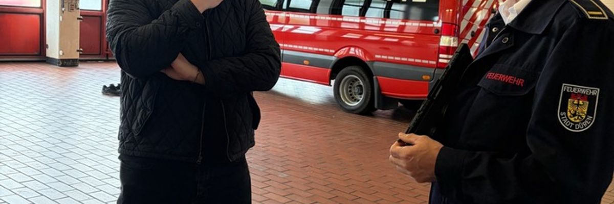 FW Düren: Daniel Walter MdB informiert sich über Feuerwehr und Rettungsdienst der Stadt Düren