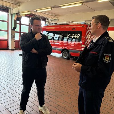 FW Düren: Daniel Walter MdB informiert sich über Feuerwehr und Rettungsdienst der Stadt Düren