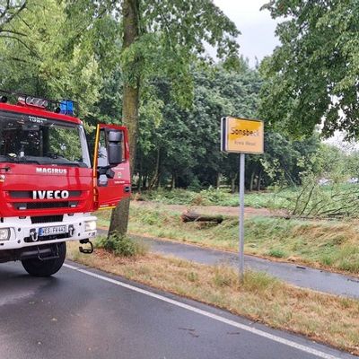 FW Sonsbeck: Unwettereinsatz im Gemeindegebiet
