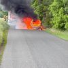 FW-ROW: PKW steht in Vollbrand