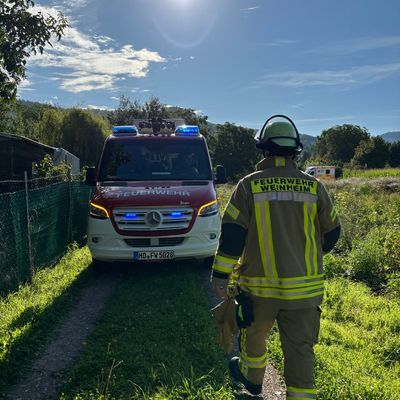 FW Weinheim: Entstehungsbrand in Gartenhütte- Feuerwehr verhindert schlimmeres