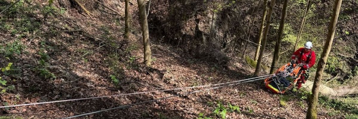 FW Allensbach: URD2 Personenrettung Absturzgelände