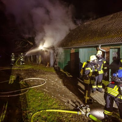 FW Lüchow-Dannenberg: Schweinestall brennt bei Dannenberg +++ Tiere überleben unverletzt +++ Feuerwehr verhindert Ausbreitung