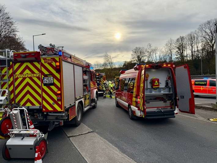 FW Hünxe: eCall meldet schweren Verkehrsunfall auf der BAB 3