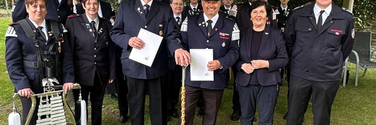 FW Kreis Soest: Siggi Wrede zum neuen Kreisstabführer ernannt / Premiere des Kreisspielmannszuges