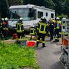 FW Ense: Person unter Wohnmobil eingeklemmt