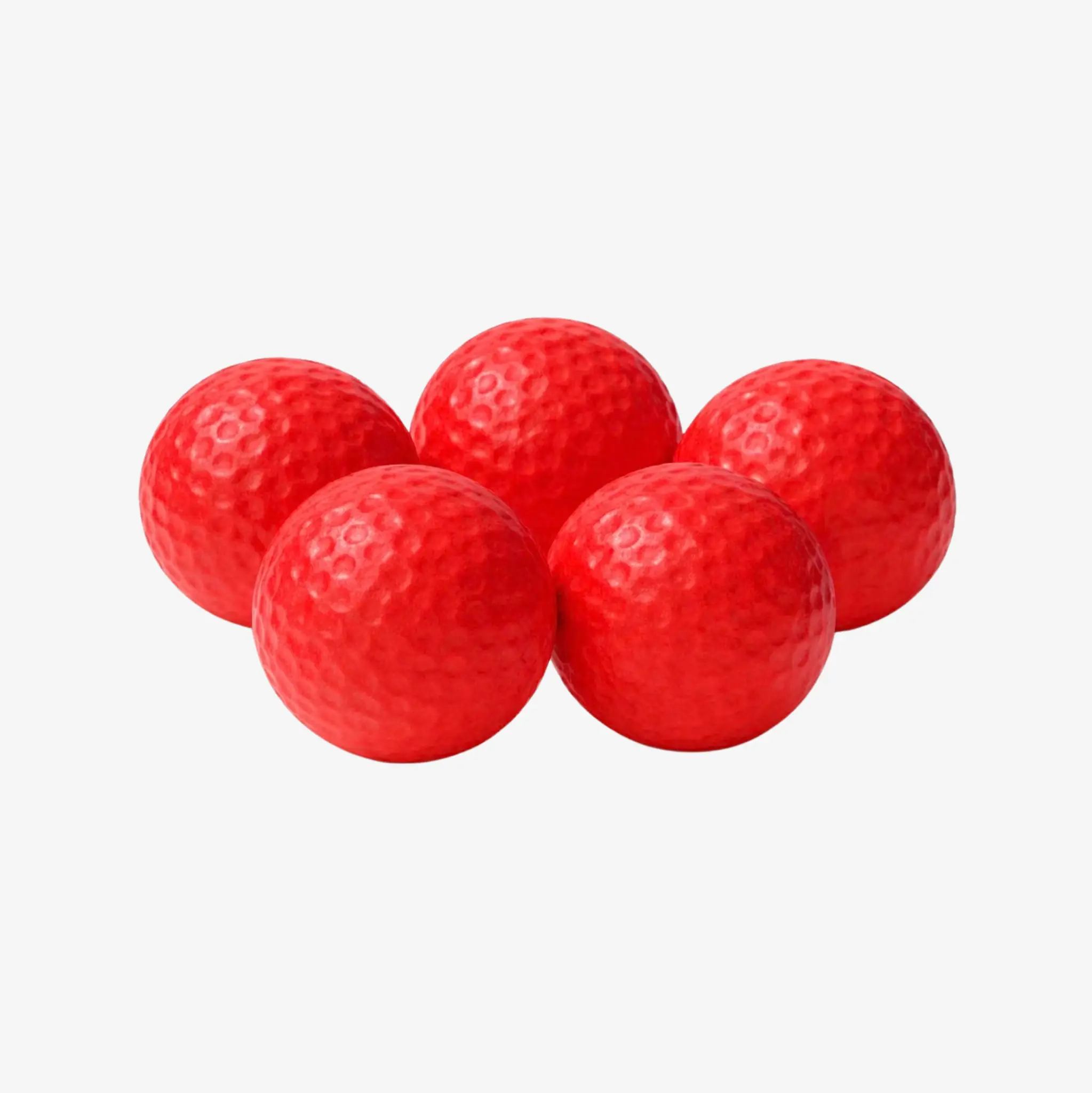 Minigolfbälle aus PU (5er Set) in Rot