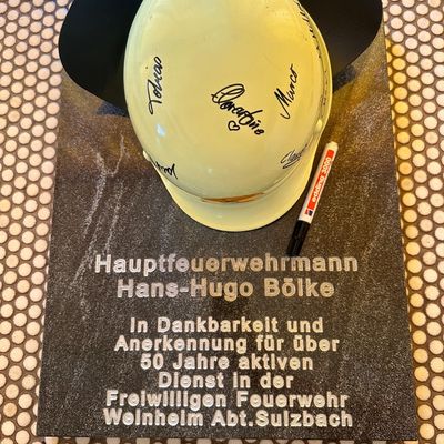 FW Weinheim: Ein halbes Jahrhundert im Dienst für die Gemeinschaft. Feuerwehr Weinheim verabschiedet Hans-Hugo Bölke aus dem aktiven Einsatzdienst