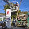 FW-M: Lastwagen gegen Telefonmast (Trudering)