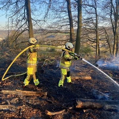 FW-MK: Waldbrand in Letmathe