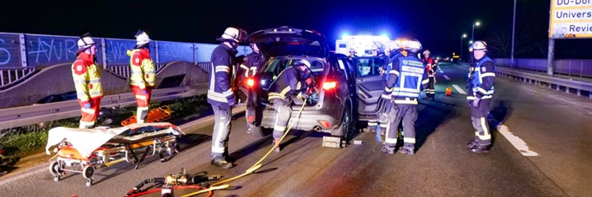 FW-DO: Verkehrsunfall auf der Mallinckrodtstraße führt zu Vollsperrung