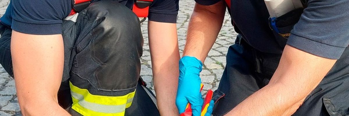 FW-M: Taube aus auswegloser Zwangslage gerettet (Sendling-Westpark)