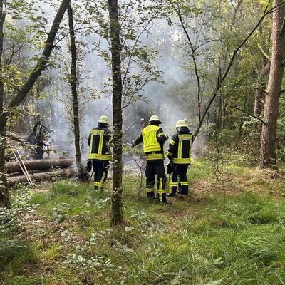 FW-ROW: Schwellbrand auf Truppenübungsplatz - Feuerwehren verhindern Ausbreitung
