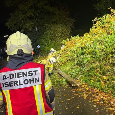 FW-MK: Herbststürme "Luise" und "Manja" ziehen über die Waldstadt