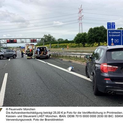 FW-M: Verkehrsunfall mit einem Verletzten (Lochhausen)